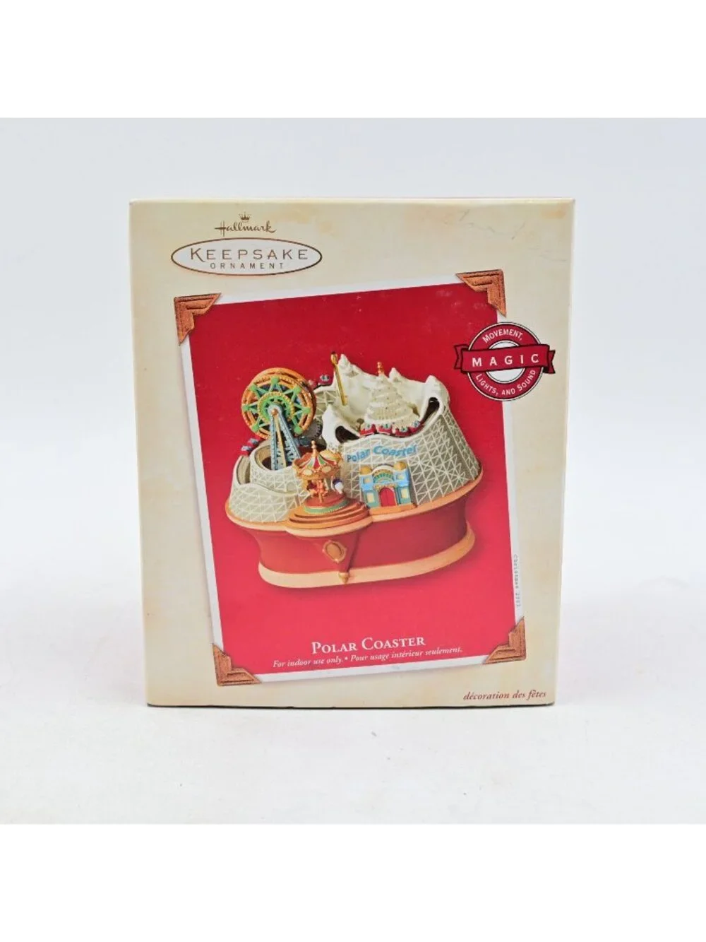 Hallmark Keepsake Polar Coaster Ornament Vintage 2003 New In Box